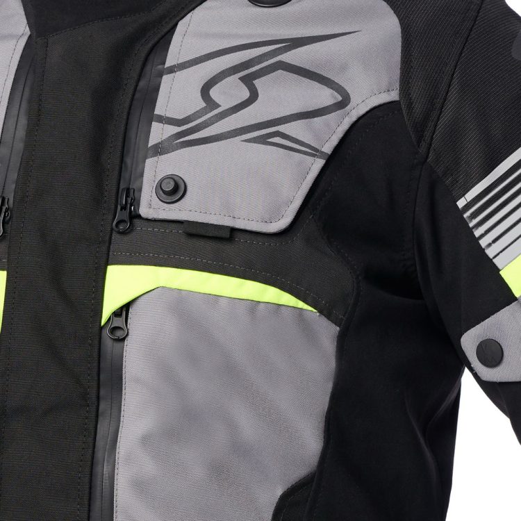 Bunda SPYKE EQUATOR DRY TECNO barva antracit/reflexní/šedá/žlutá - Obrázek 4