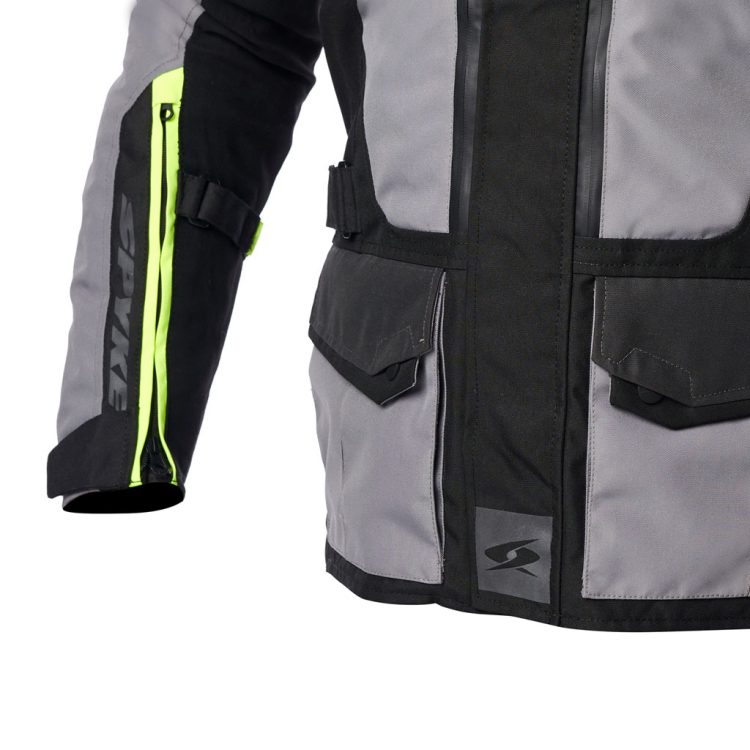 Bunda SPYKE EQUATOR DRY TECNO barva antracit/reflexní/šedá/žlutá - Obrázek 5
