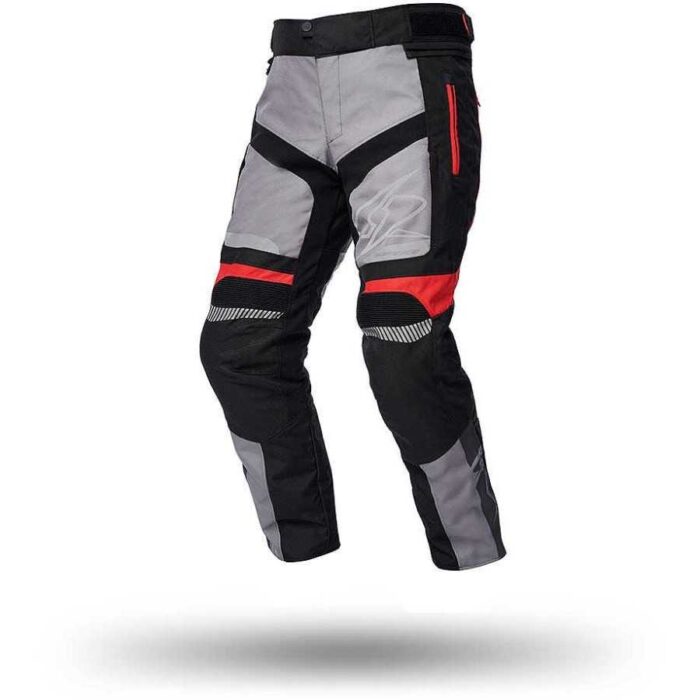 Kalhoty SPYKE MERIDIAN DRY TECNO textilní, barva black/light grey/red