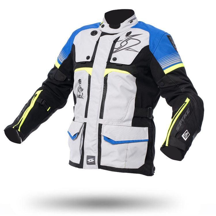 Bunda SPYKE EQUATOR DRY TECNO - DAKAR collection, barva blue/fluorescent/grey/yellow