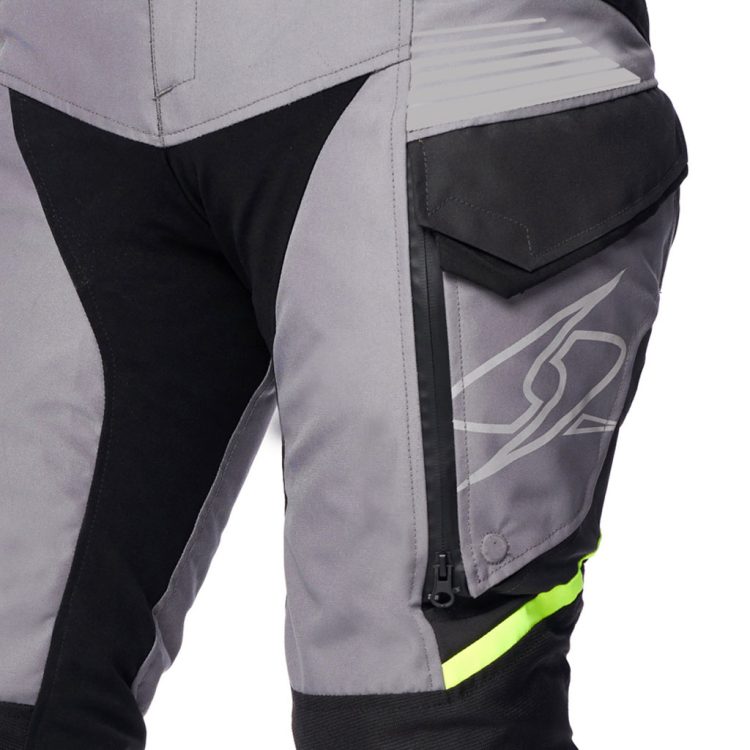 Kalhoty SPYKE EQUATOR DRY TECNO textilní, barva šedá/žlutá/reflexní/antracit - Obrázek 4