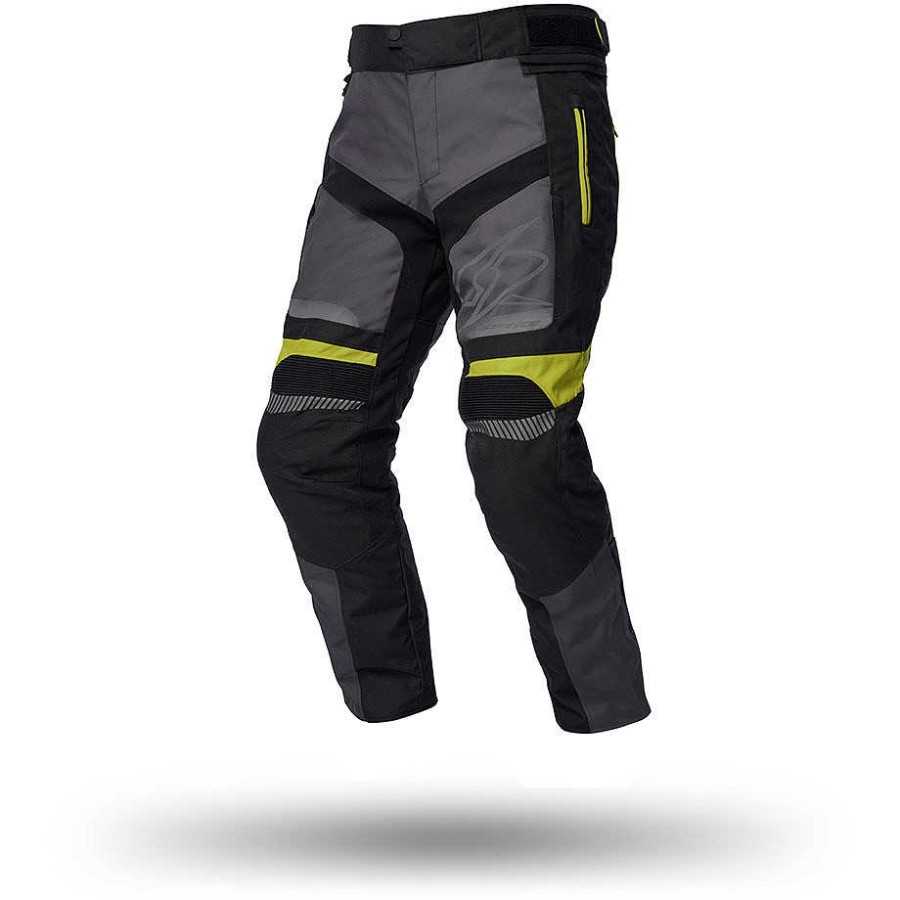 Kalhoty SPYKE MERIDIAN DRY TECNO textilní, barva anthracite/černá/reflexní/žlutá