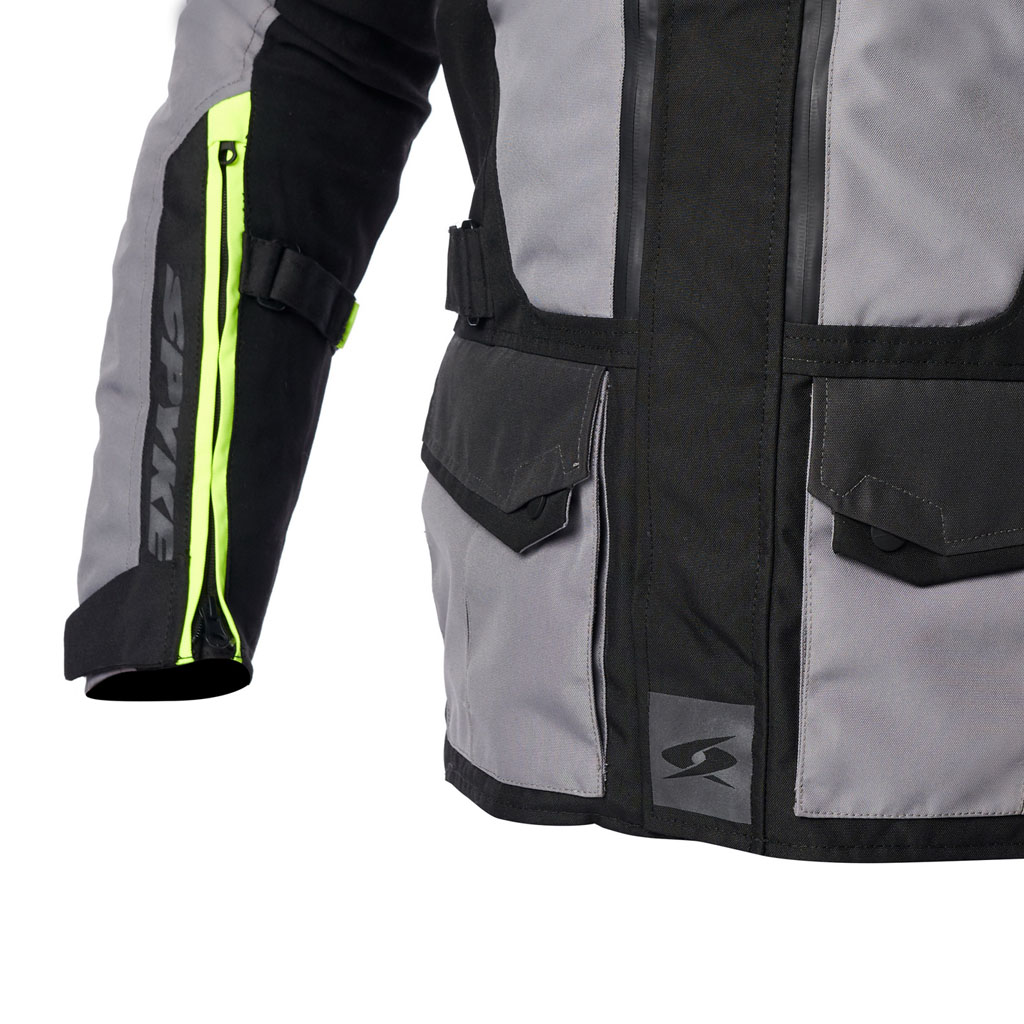 Bunda SPYKE EQUATOR DRY TECNO barva šedá/černá/reflexní žlutá - Obrázek 7