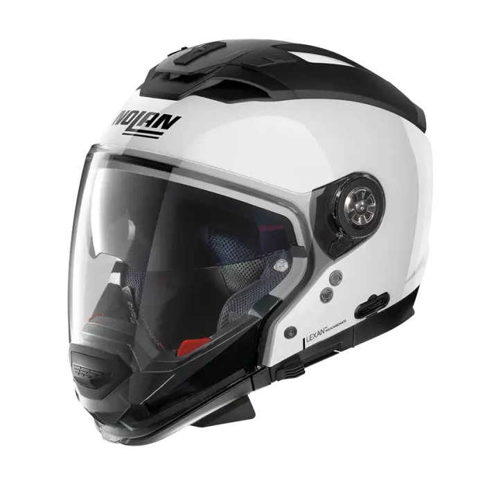 Moto přilba NOLAN N-70GT Grandes Alpes N-Com Metal White 26
