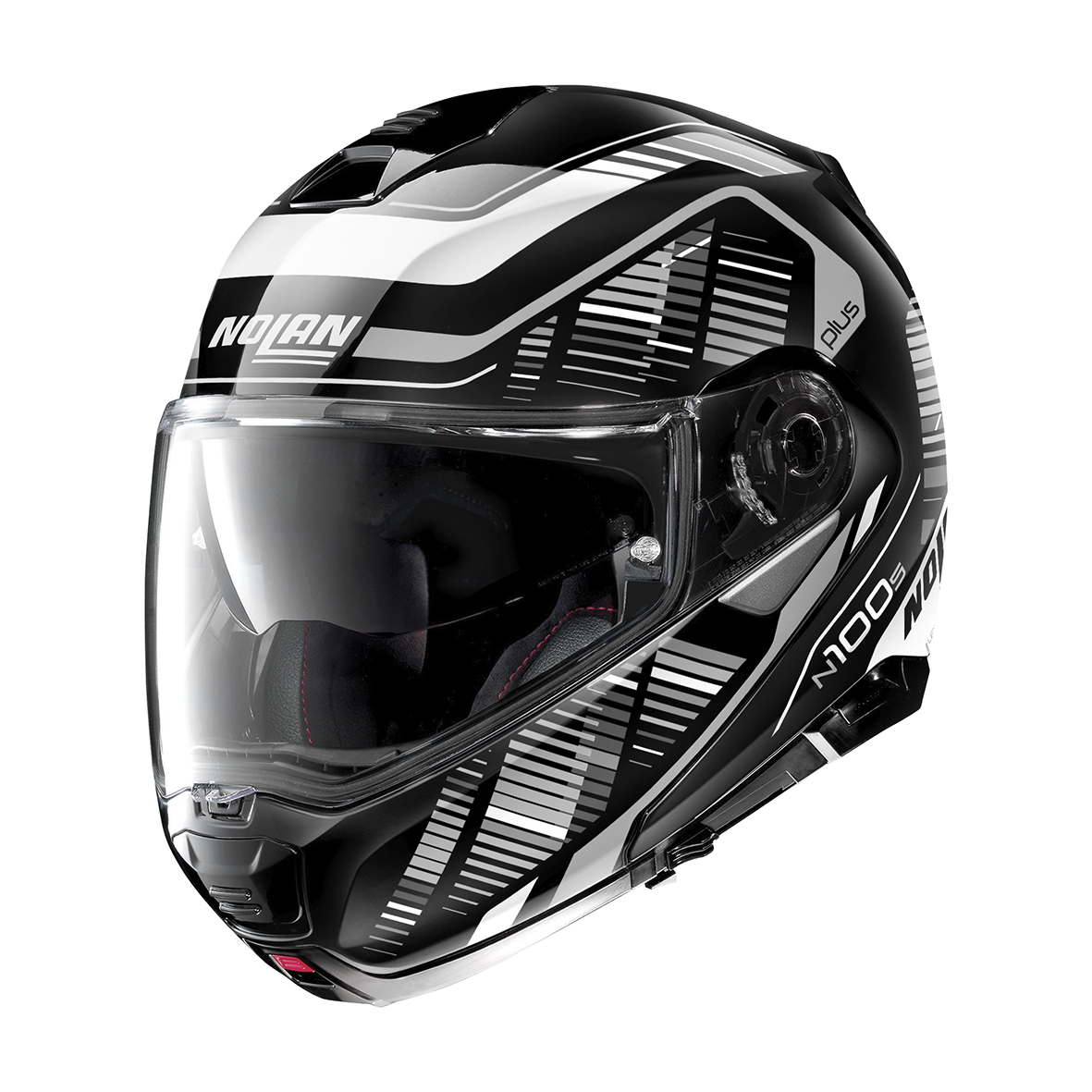 Moto přilba NOLAN N100-5 Plus Starboard N-COM 44, černá
